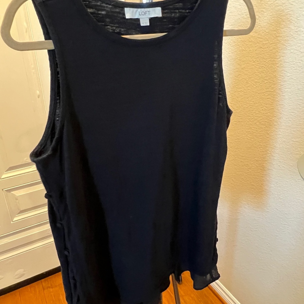 LOFT Women's Top, Size Medium, Color Black
